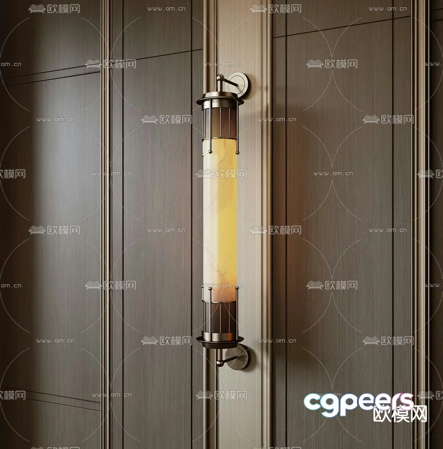 New Chinese style wall lamp marble wall lamp 3d model