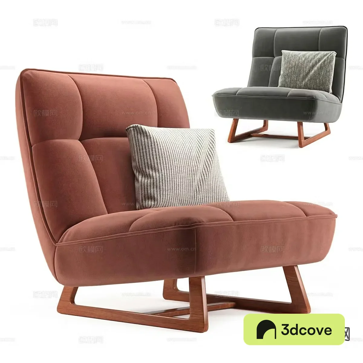 Modern leisure chair fabric single chair