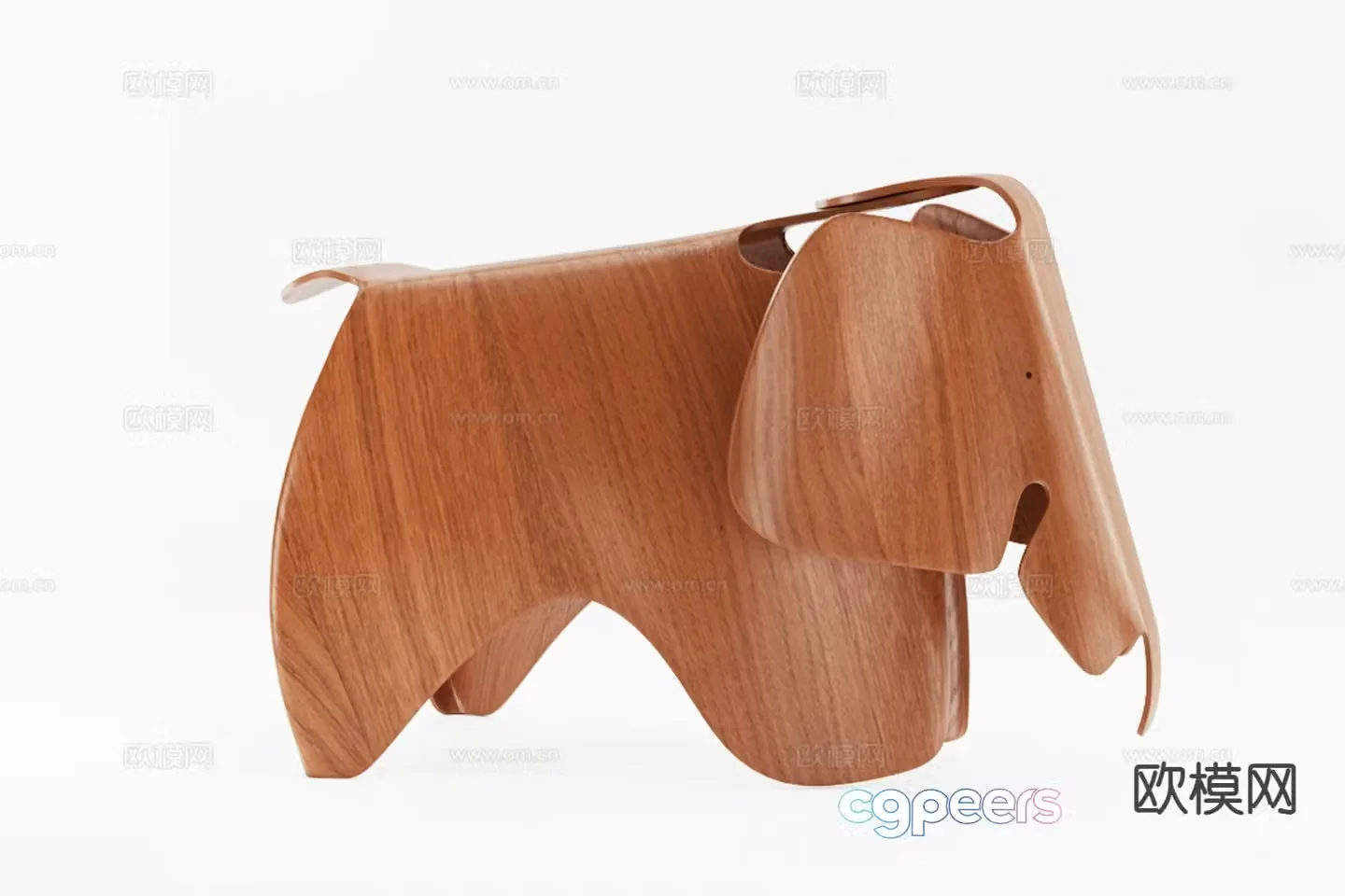 Children’s Stool Trojan Horse Elephant Chair 3d model