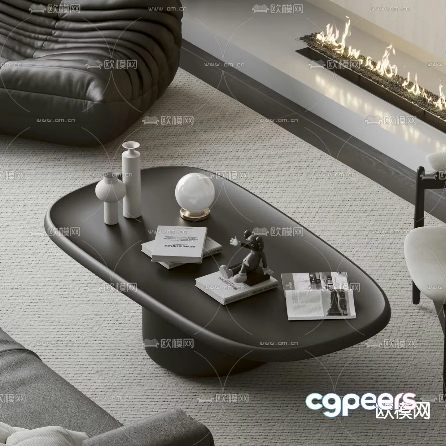 Modern coffee table 3d model
