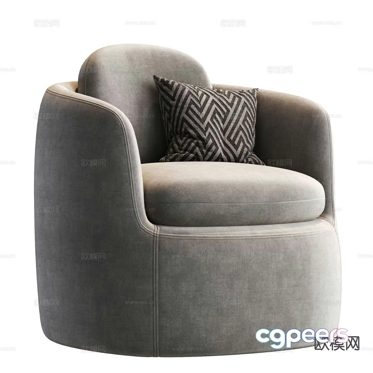 Single sofa leisure sofa 3d model