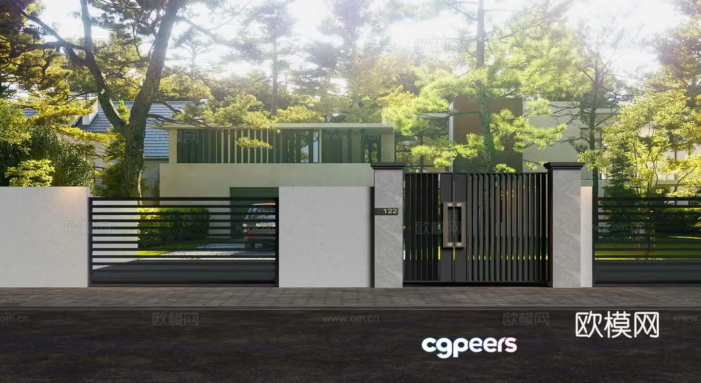 Garden Garden Fence 3d Model