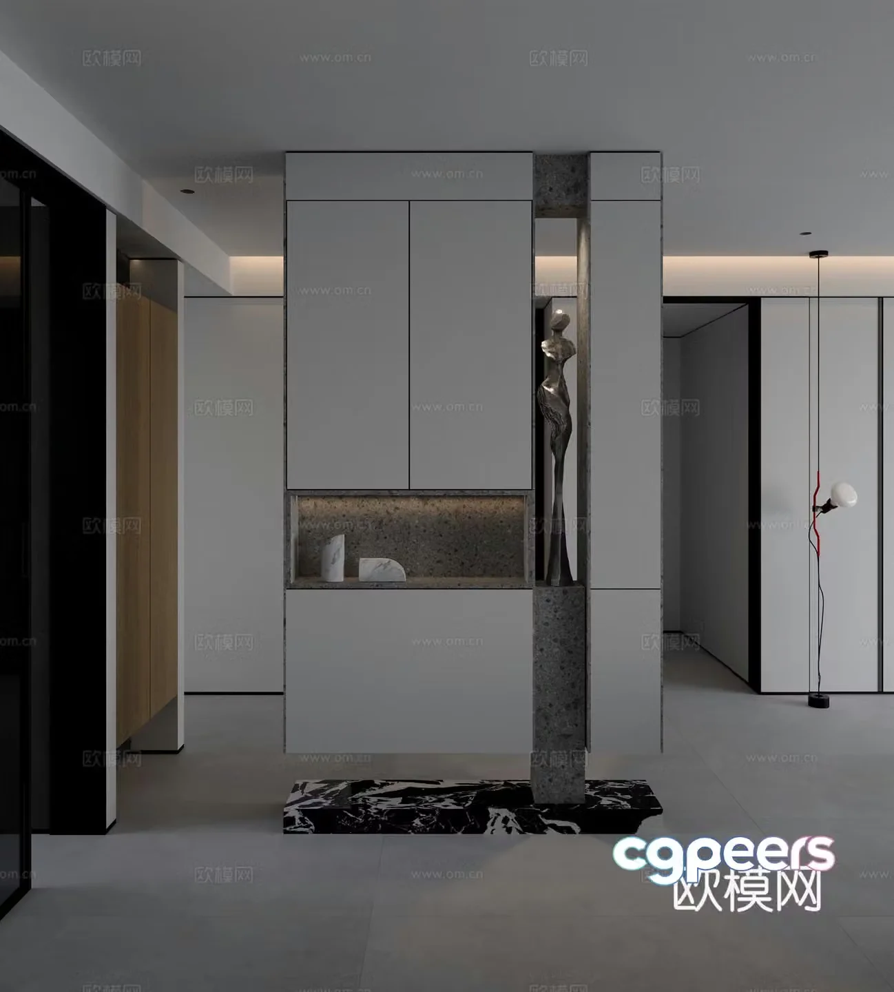 Modern entrance hallway 3D model