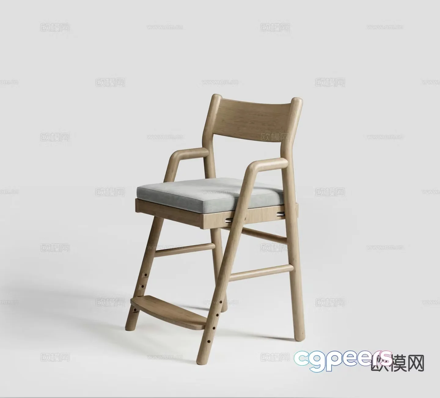 Modern children’s dining chair baby chair baby chair 3d model