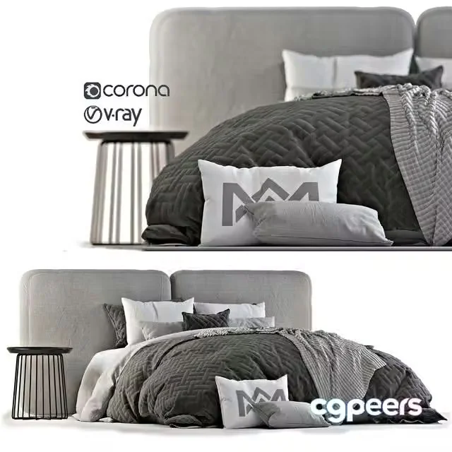 3ds Max Free – Adairs Bed 2