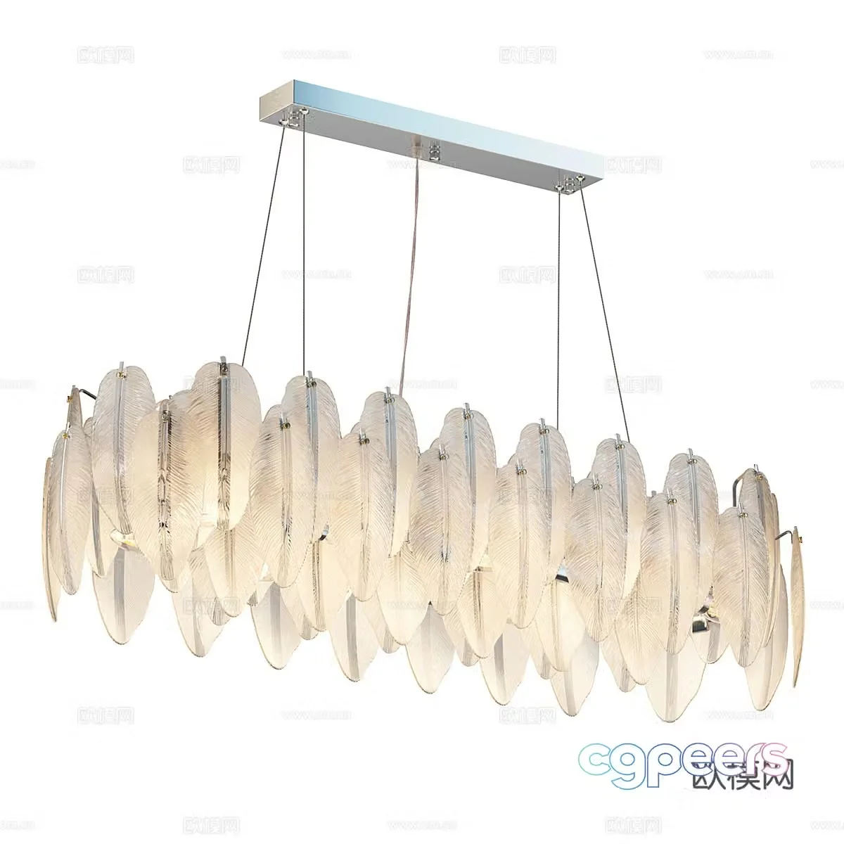 Modern simple and light luxury chandeliers chandeliers simple chandeliers crystal chandeliers lamp 3d model