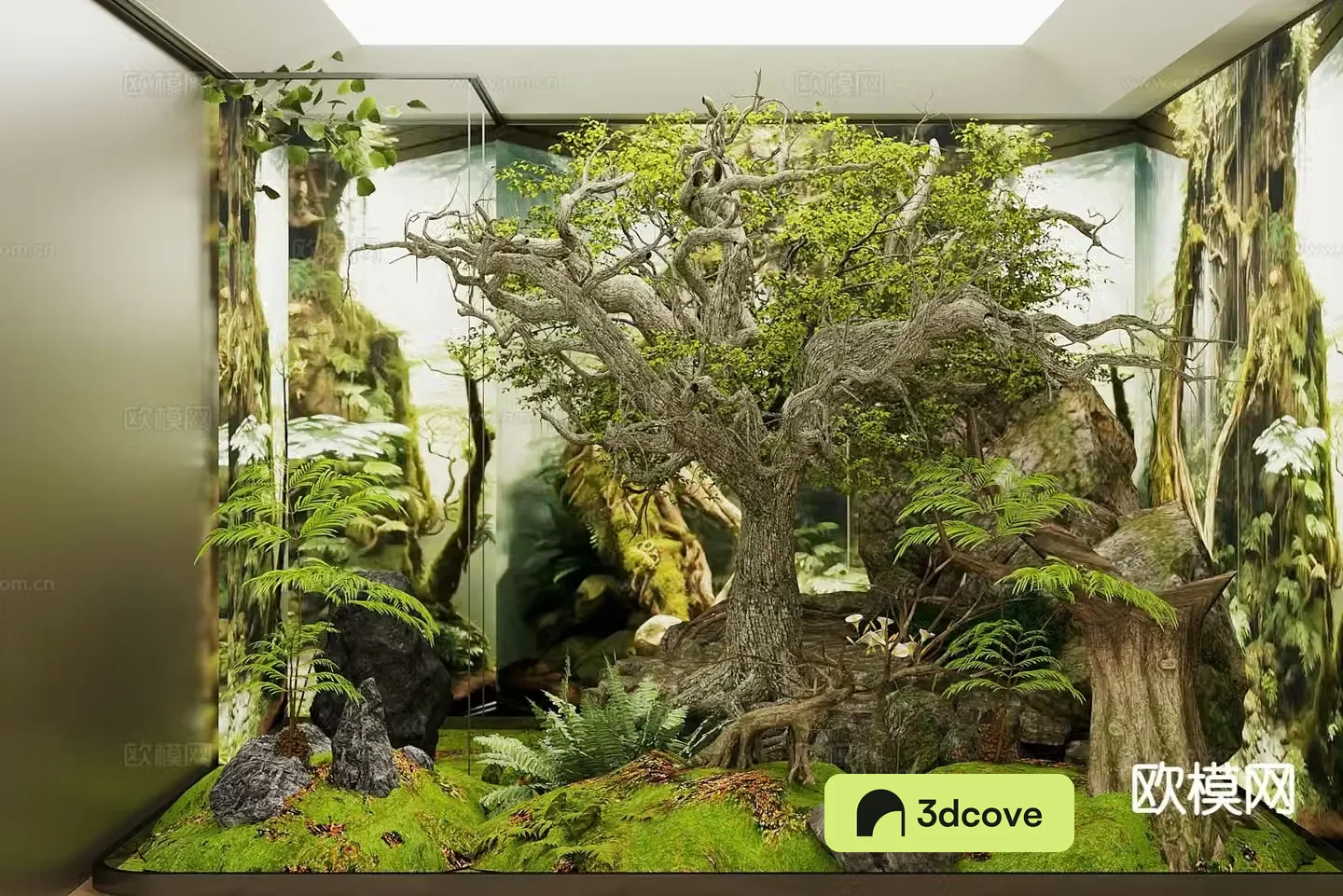 Modern indoor plant landscape green plant landscaping