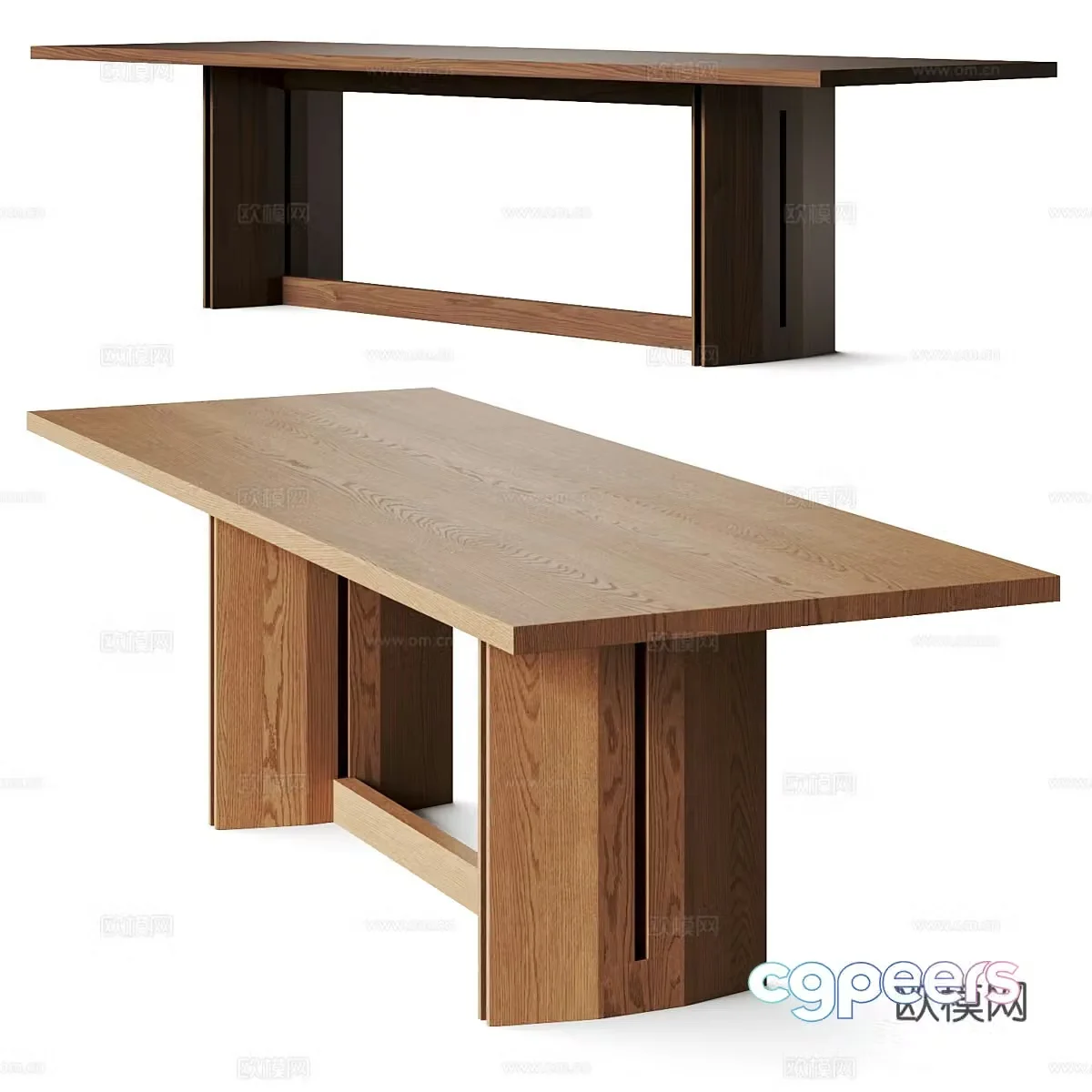 New Chinese Stillmade conical dining table 3D model