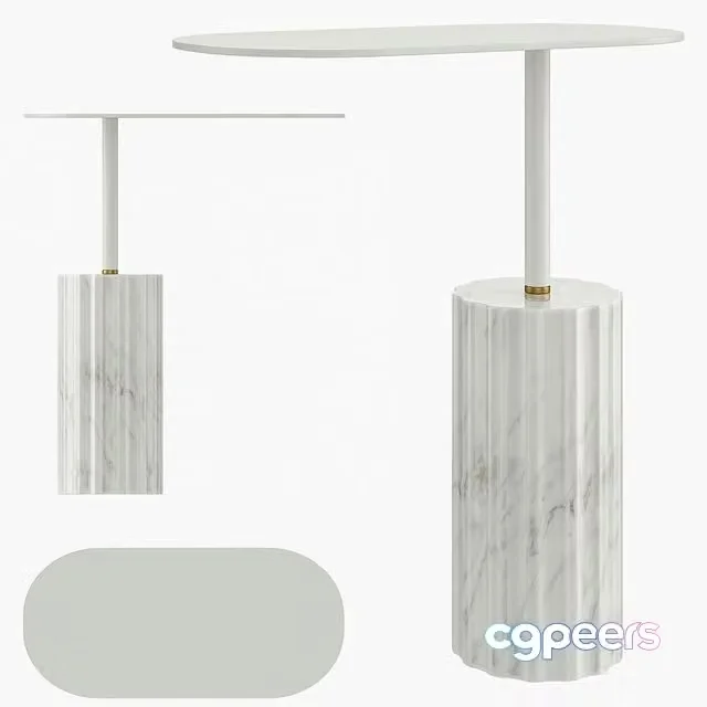 3ds Max Free – COLUMN SIDE TABLE APARENTMENT
