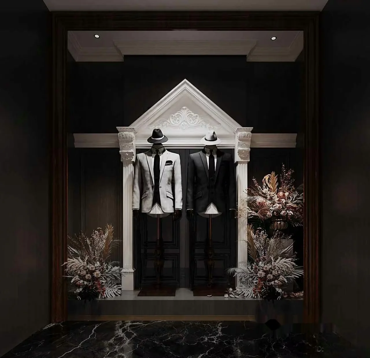 Black And White Suits 3D Model – 7210 – CORONA Render