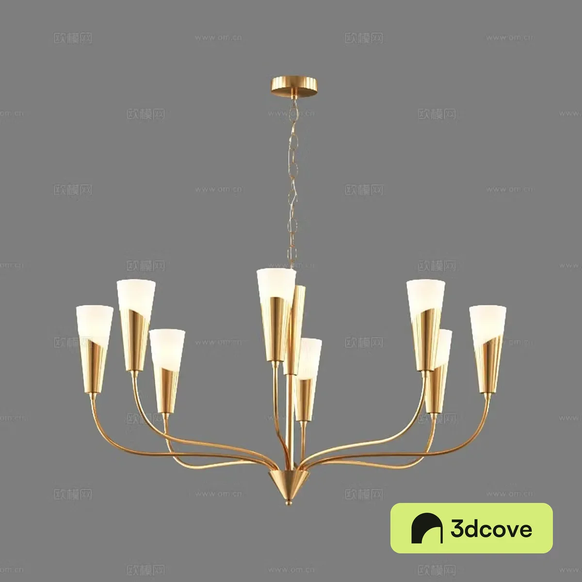 Light luxury chandelier multi-head chandelier living room chandelier