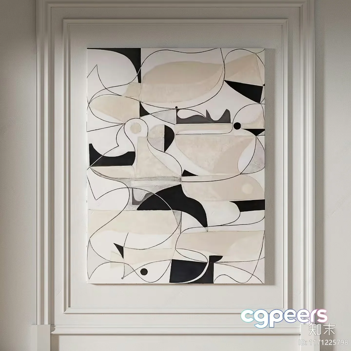 Abstract Artwork 3D Model – 8277 – VRAY Render