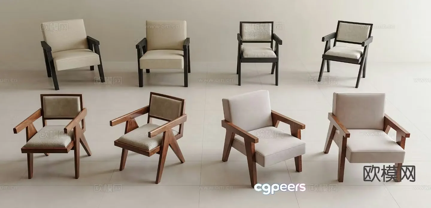 Medieval style leisure chair armchair 3d model