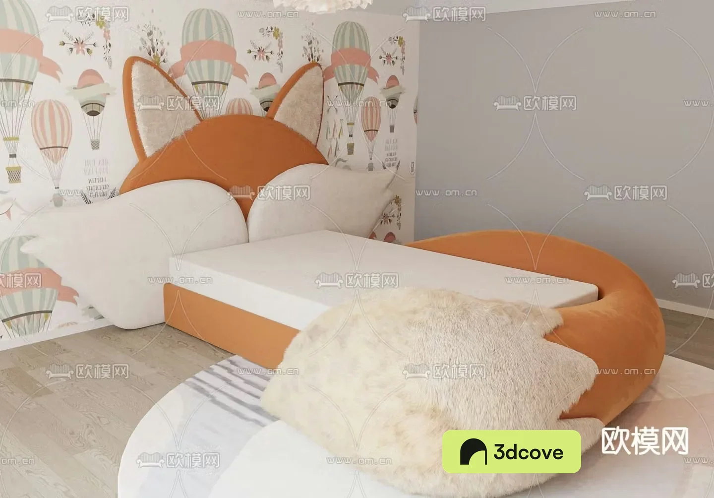 Modern fox children’s bed