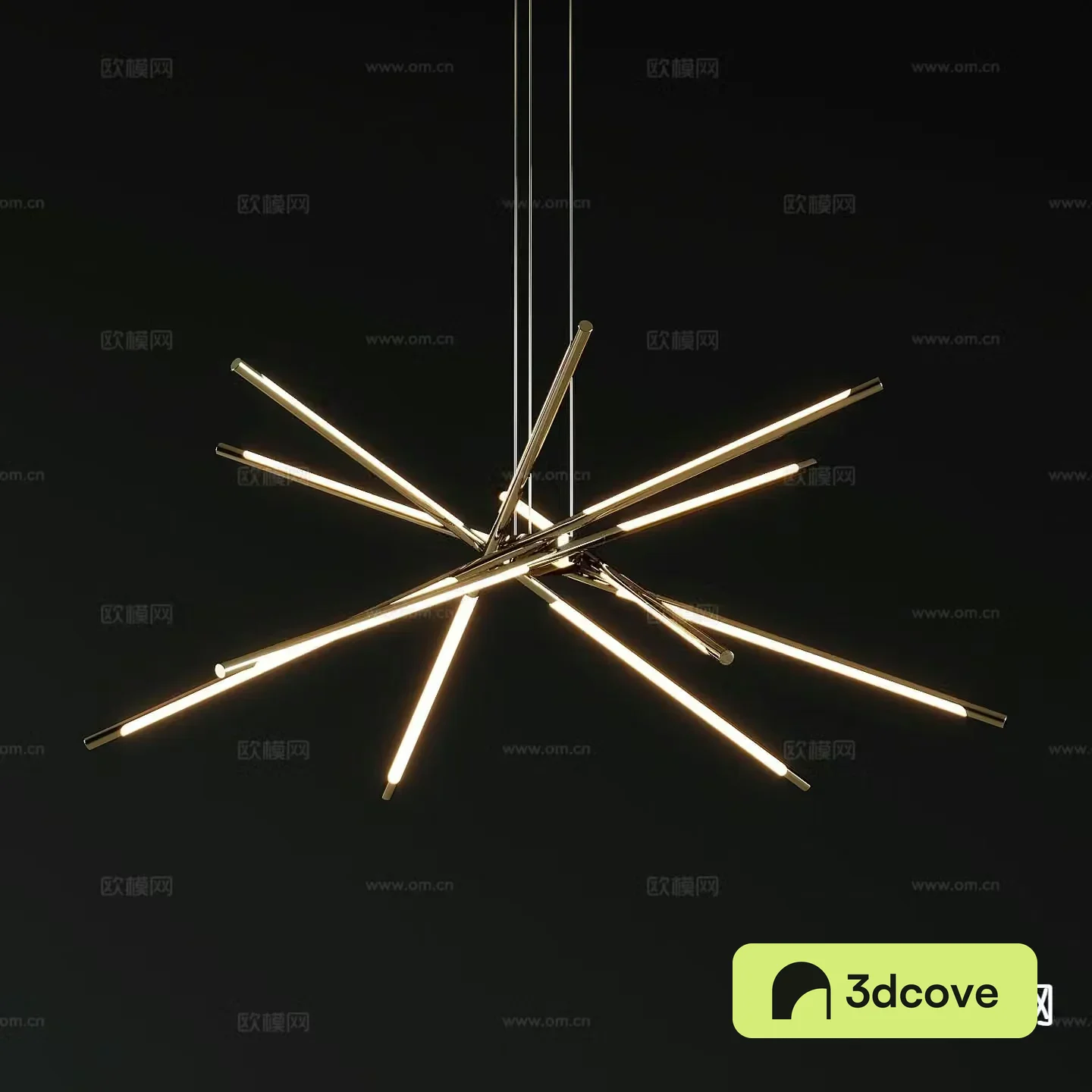 Modern bracket chandelier