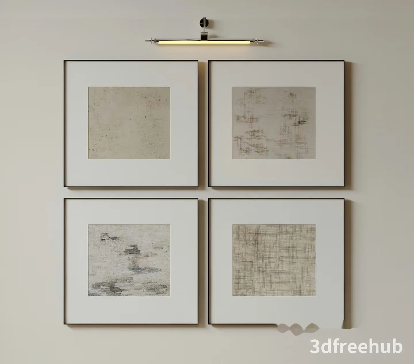 Minimalist Art Pieces 3D Model – 19867 – VRAY Render