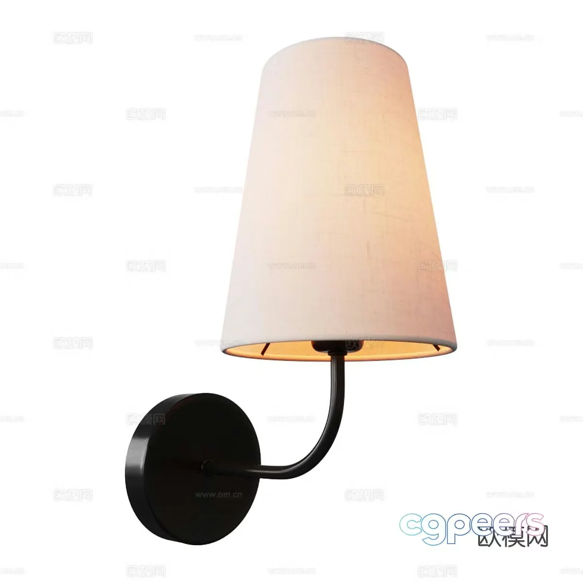 Minimalist wall lamp bedside wall lamp 3d model