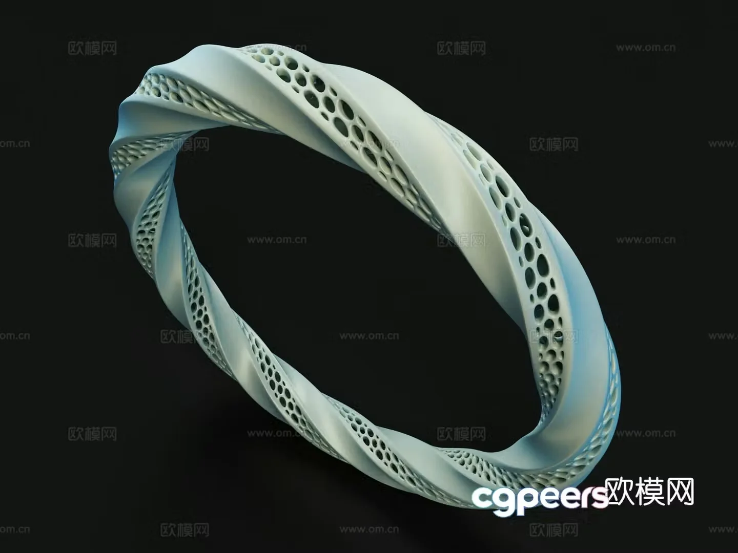 MÃ¶bius strip ring special structure sculpture 3d model