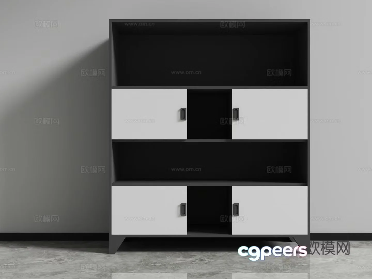 File cabinet low cabinet locker 3d model