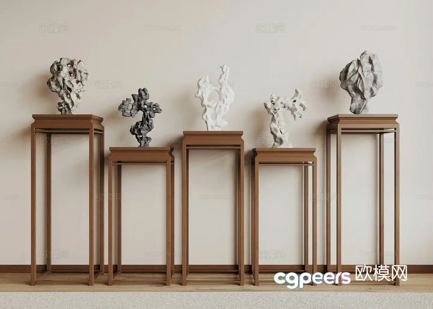 New Chinese stone 3D model