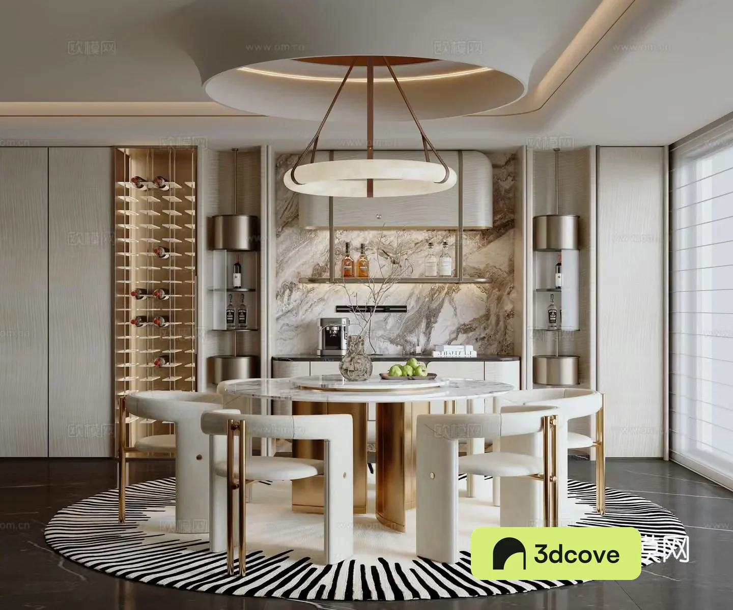 Modern light luxury restaurant