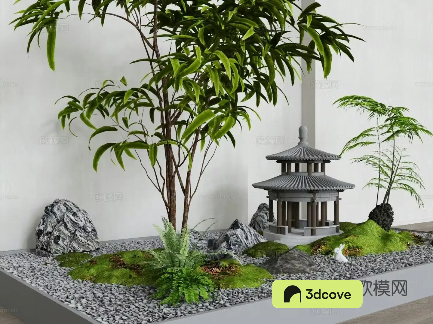 Indoor landscape plant landscaping
