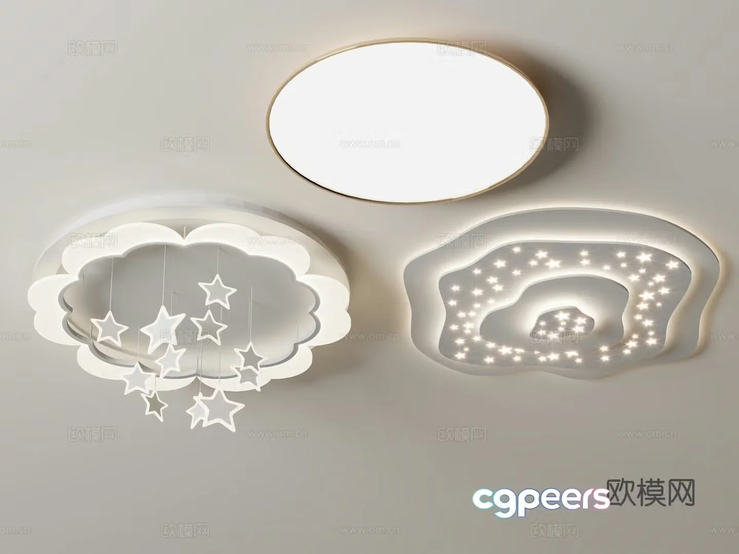Modern ceiling lamp 3d model