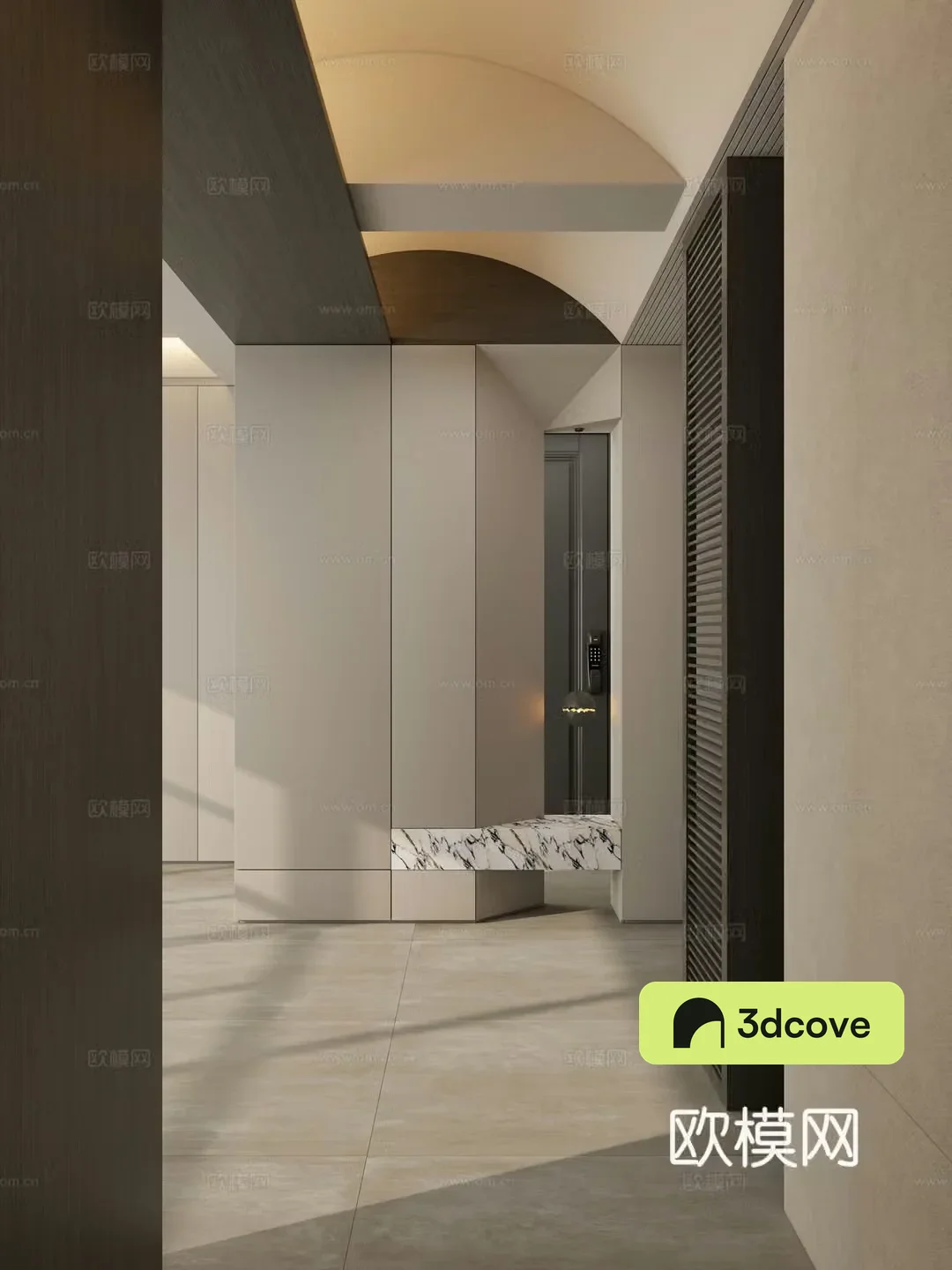 Italian style entrance