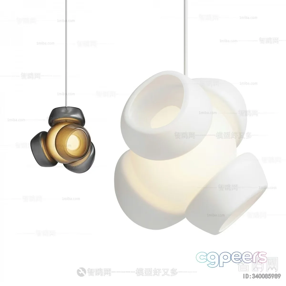 Gold Light Fixture 3D Model – 19292 – VRAY Render