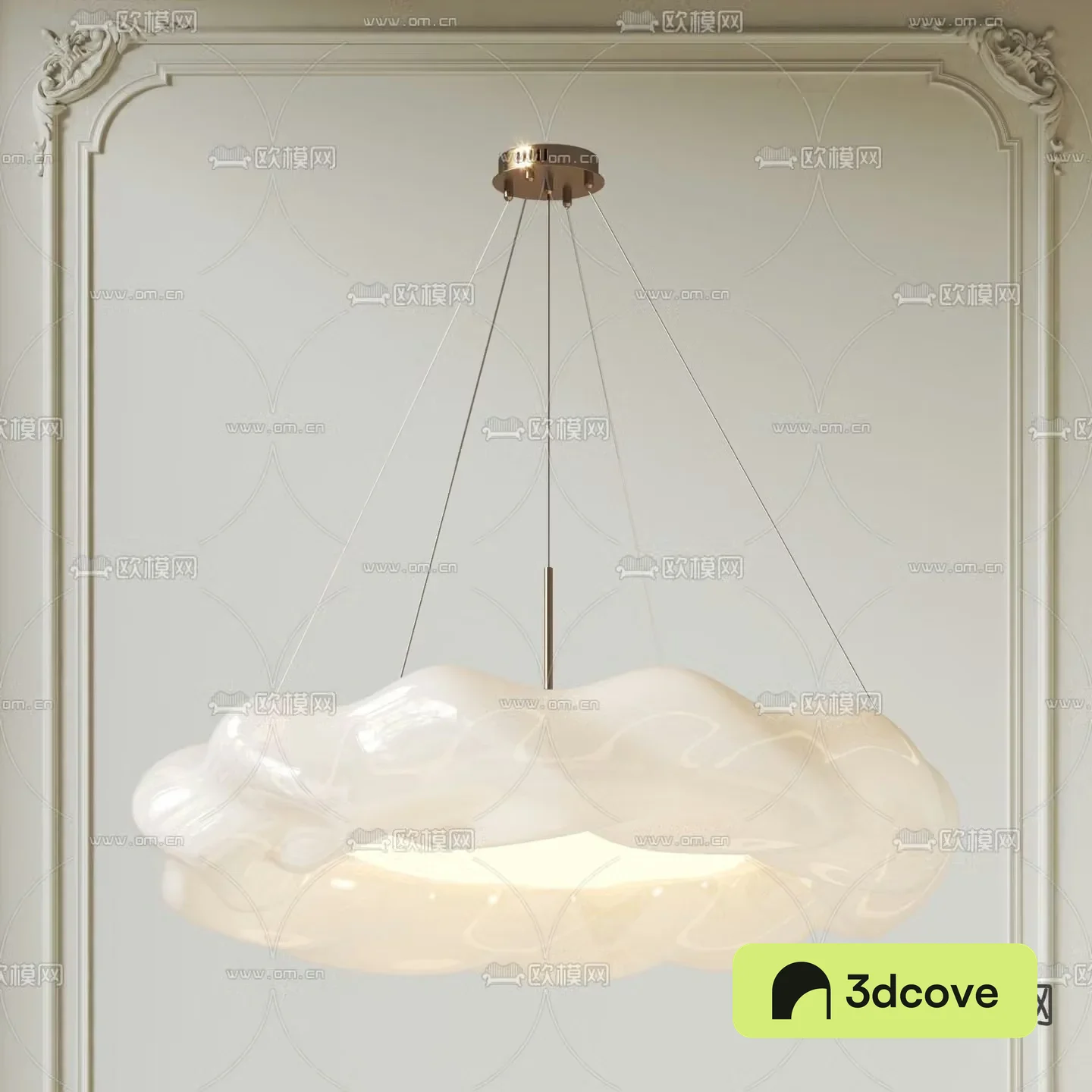 Cream style chandelier Internet celebrity chandelier Cloud chandelier