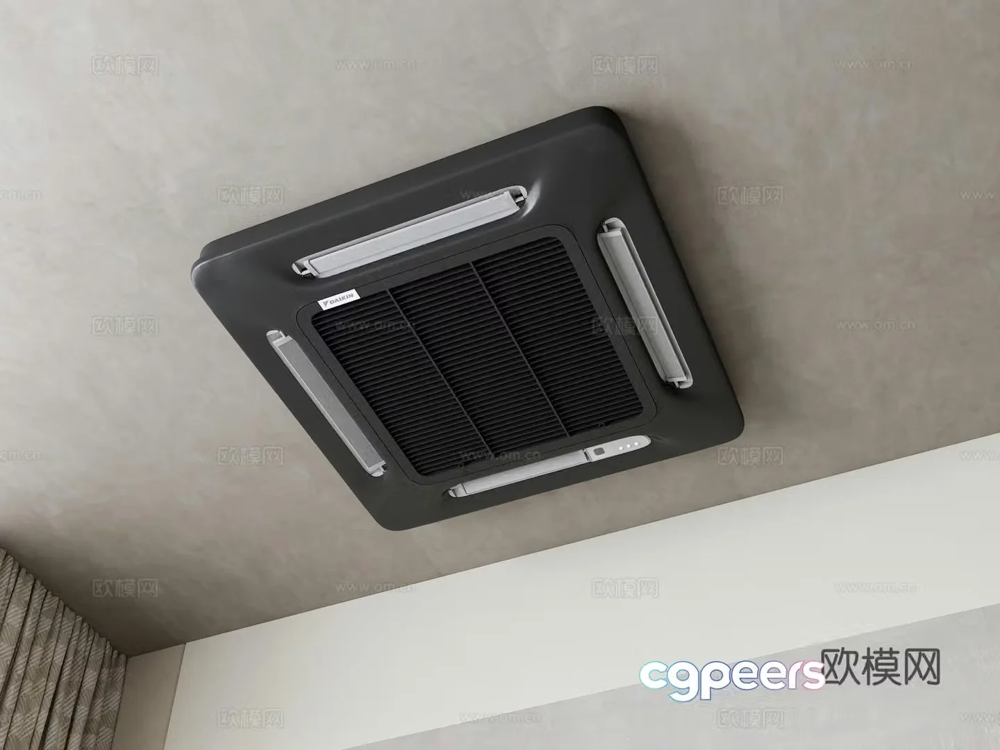 Modern central air conditioner 3d model