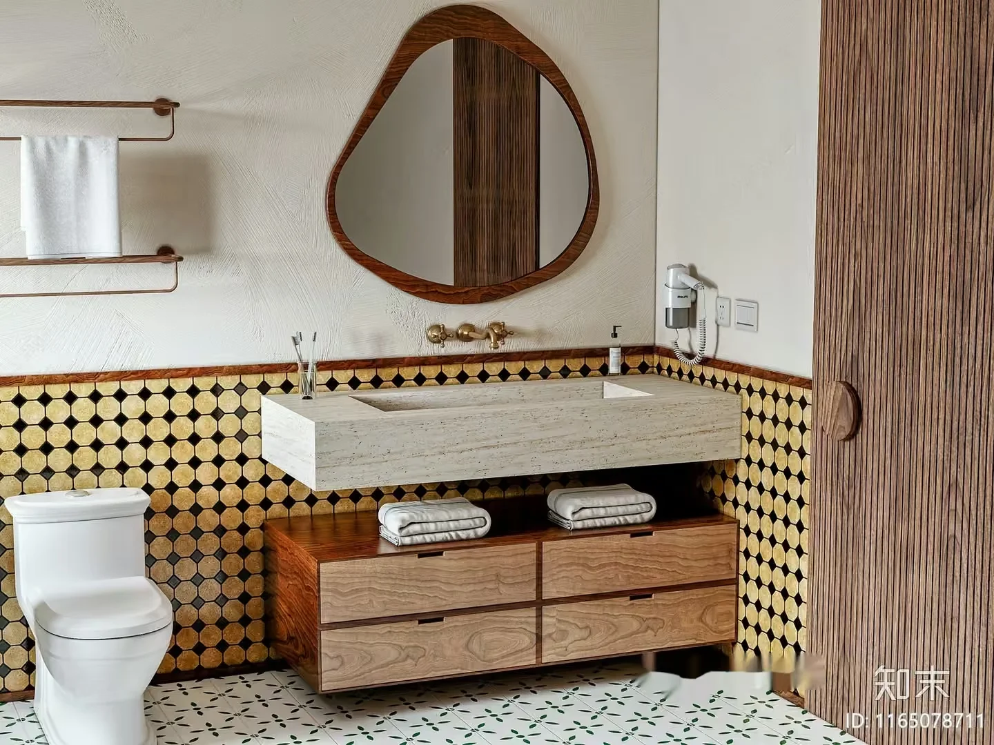 Modern Bathroom Vanity 3D Model – 6077 – VRAY Render