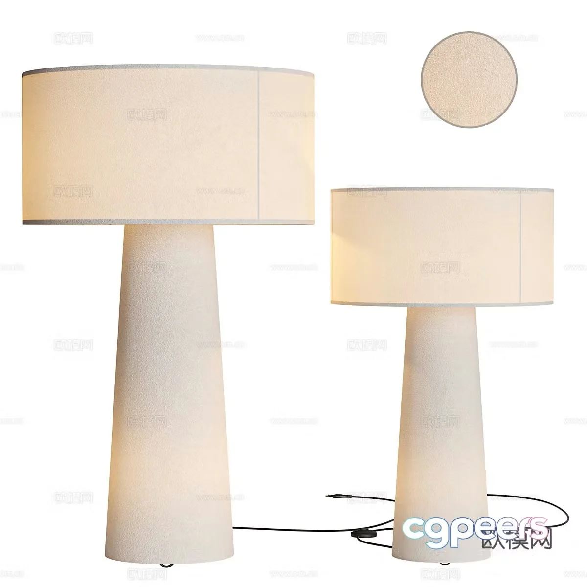 New Chinese Wasabi Eryn Floor Lamp 3D Model