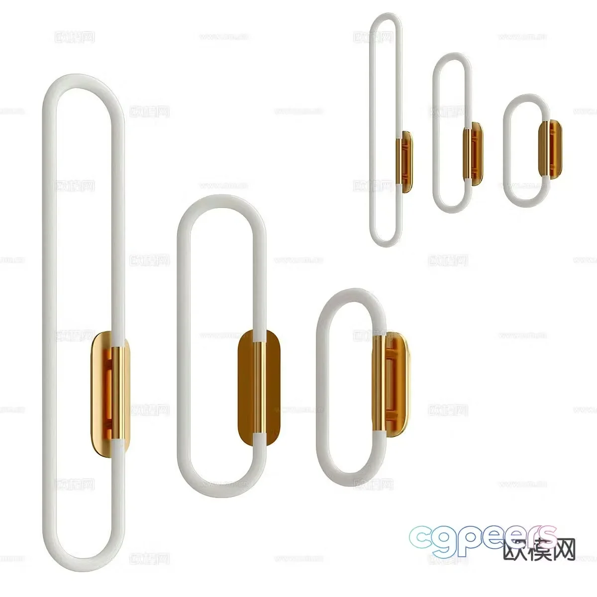 Ring wall light 3d model