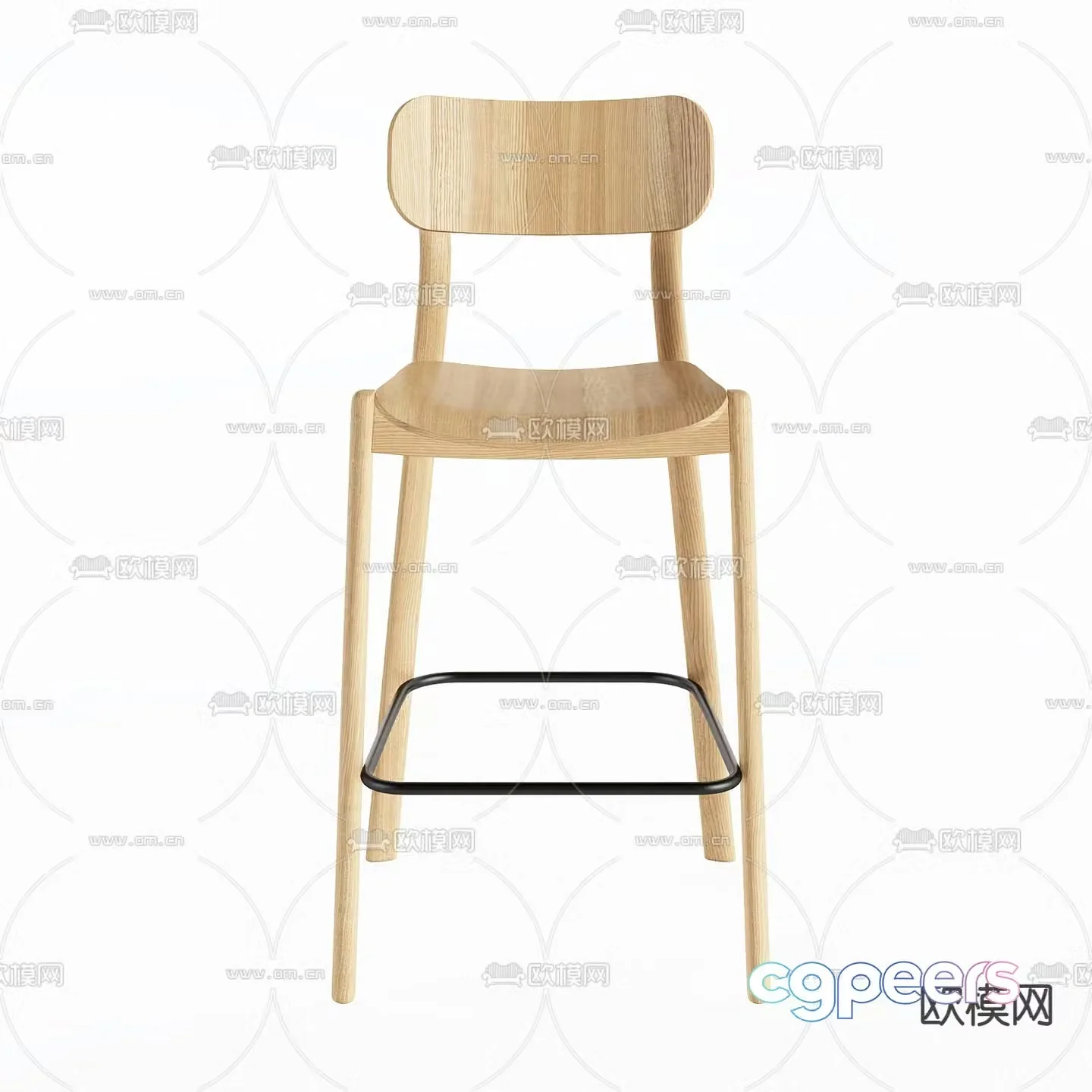 Wasabi Bar Chair Bar Stool Bar Stool 3D Model