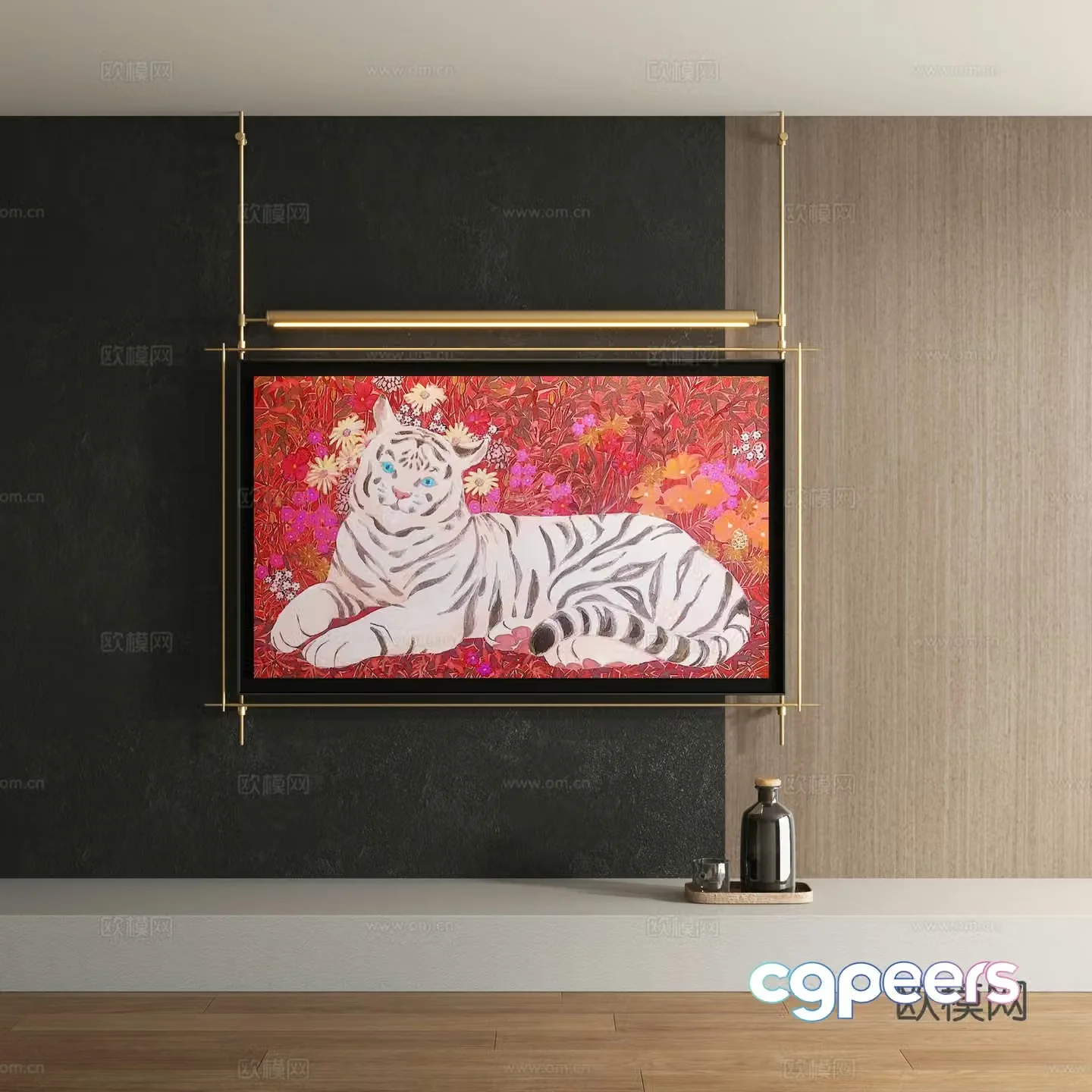 Modern decorative painting 3d model