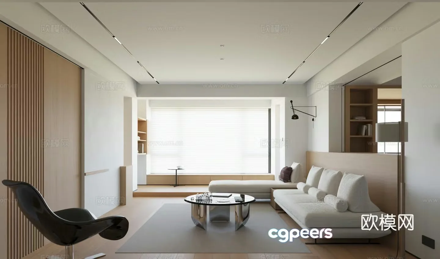 Modern living room 3d model