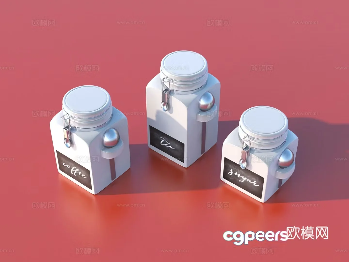 Sugar Can Coffee Can Tea Can 3D Model