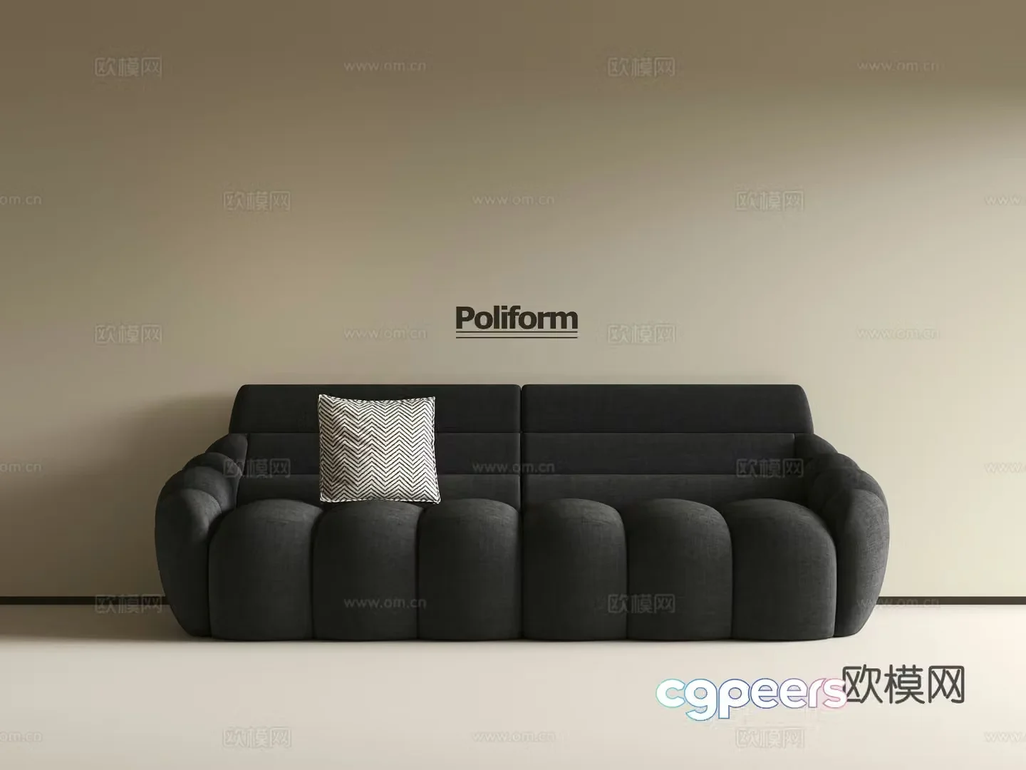 Medieval love sofa 3d model