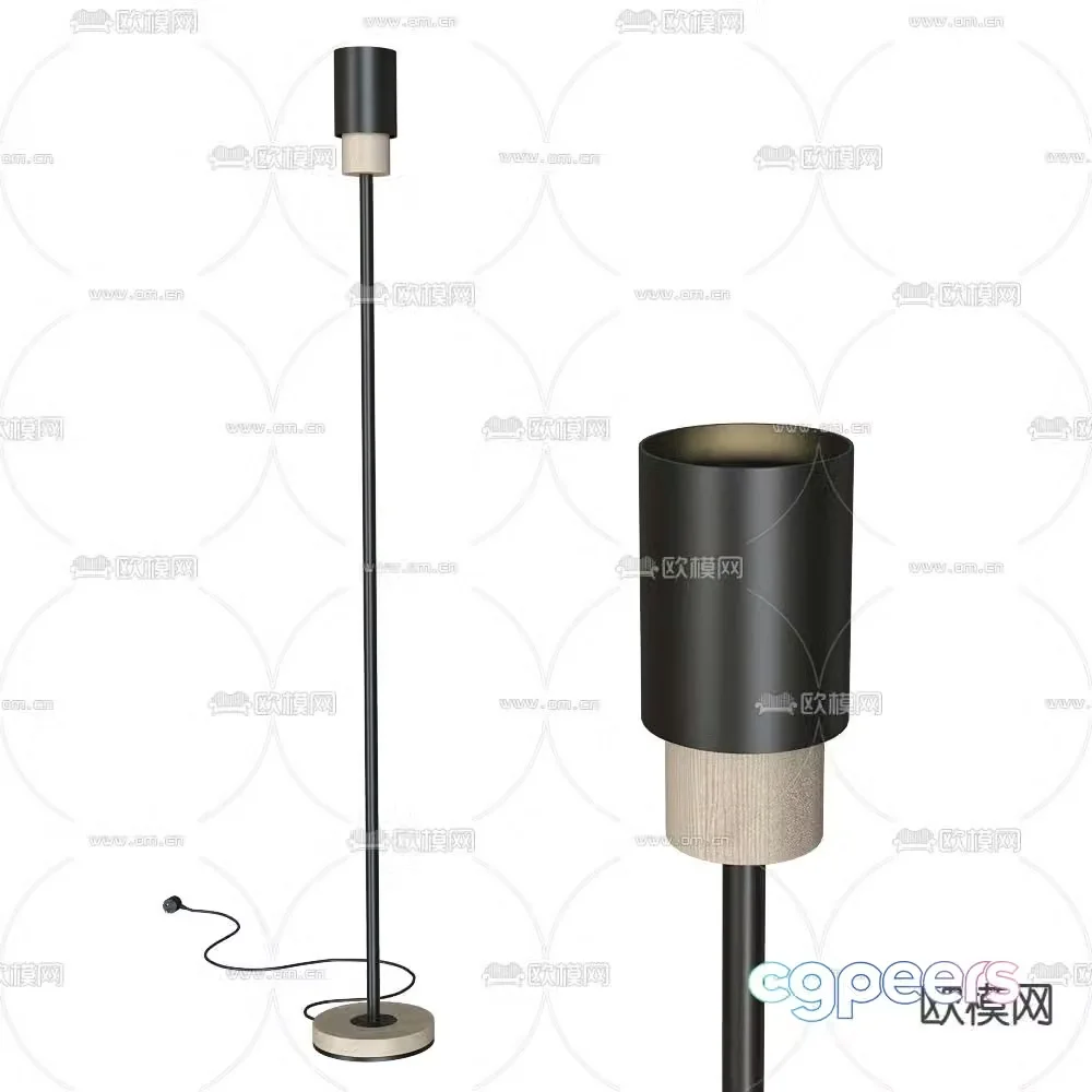 Pluskouple Floor Lamp 3D Model