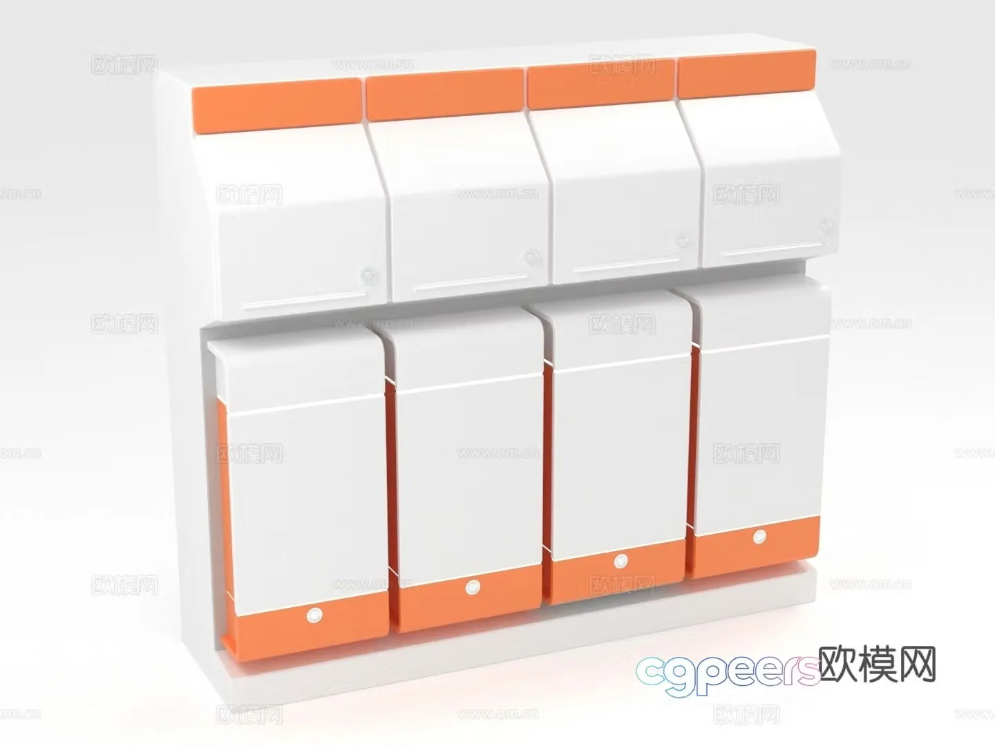 Storage cabinet Storage cabinet Mailbox cabinet Combination cabinet Cabinet 3D model