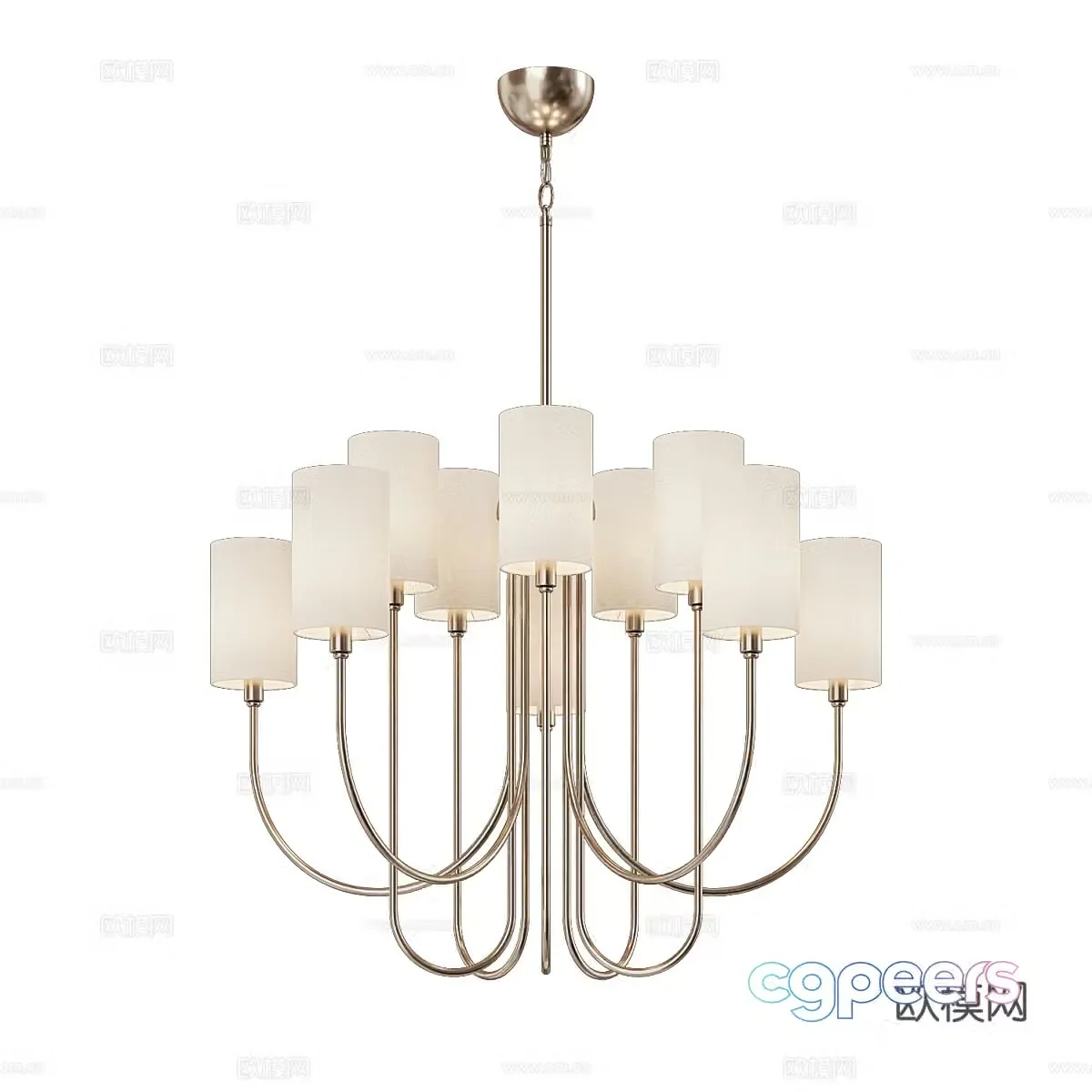 Modern simple chandeliers Simple chandeliers Light luxury chandeliers Restaurant chandeliers Living room chandeliers 3D model