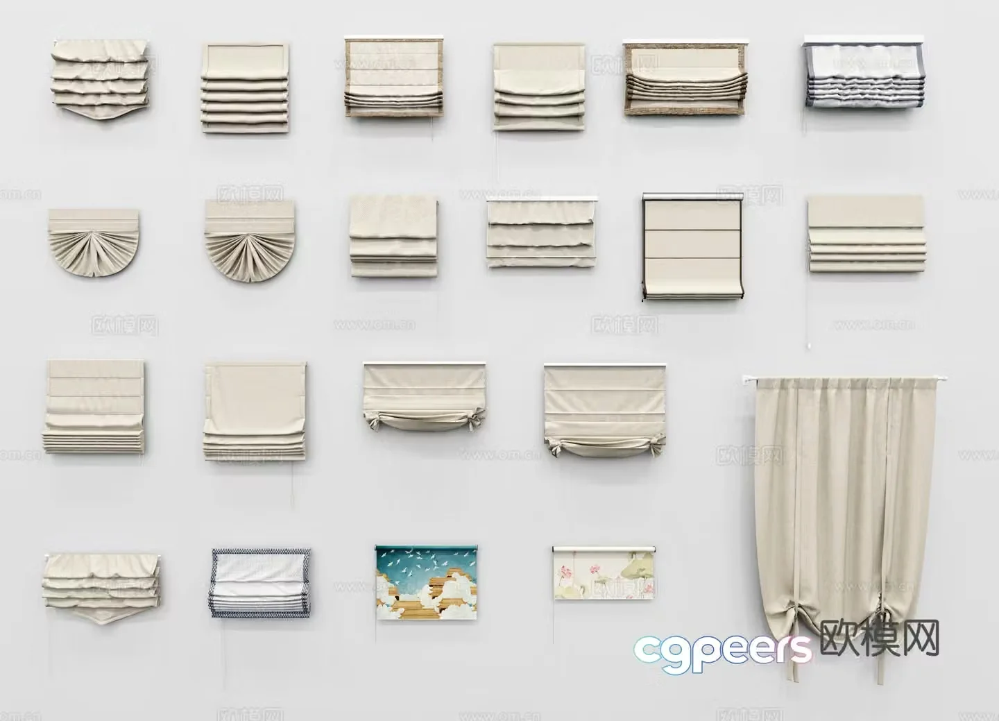 Curtain 3d model