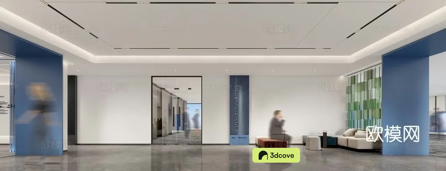 Modern office front desk