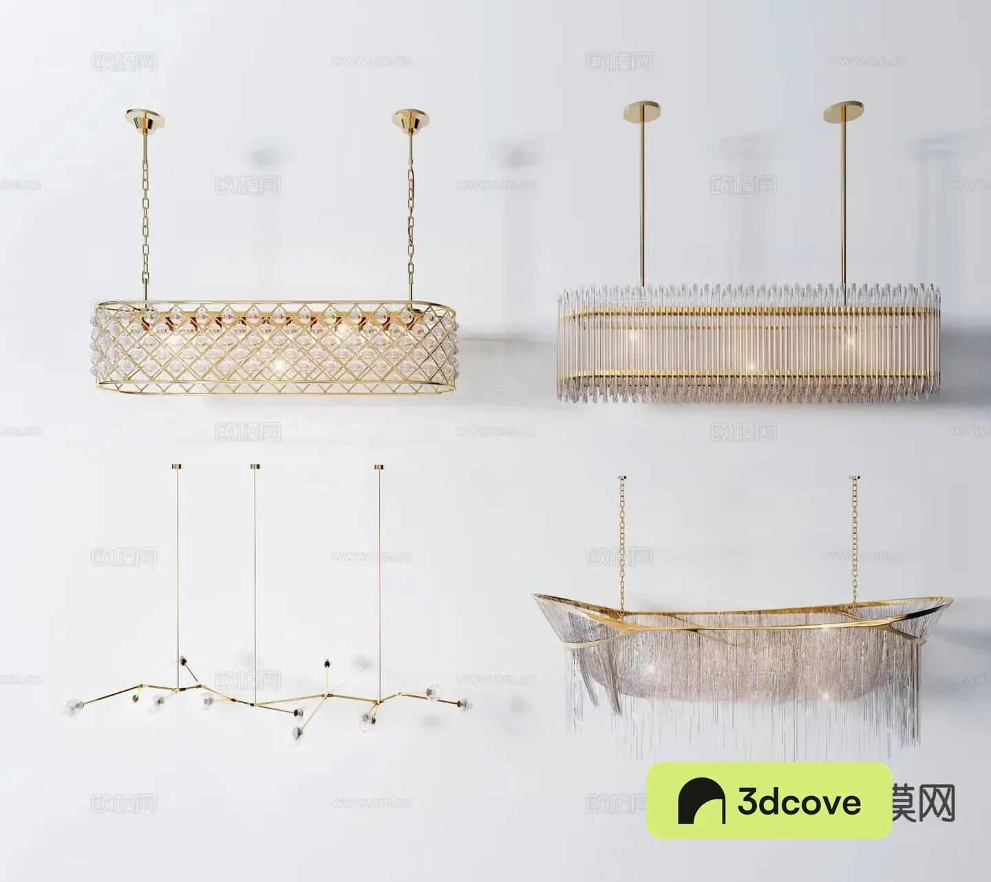 Light luxury chandelier lobby chandelier