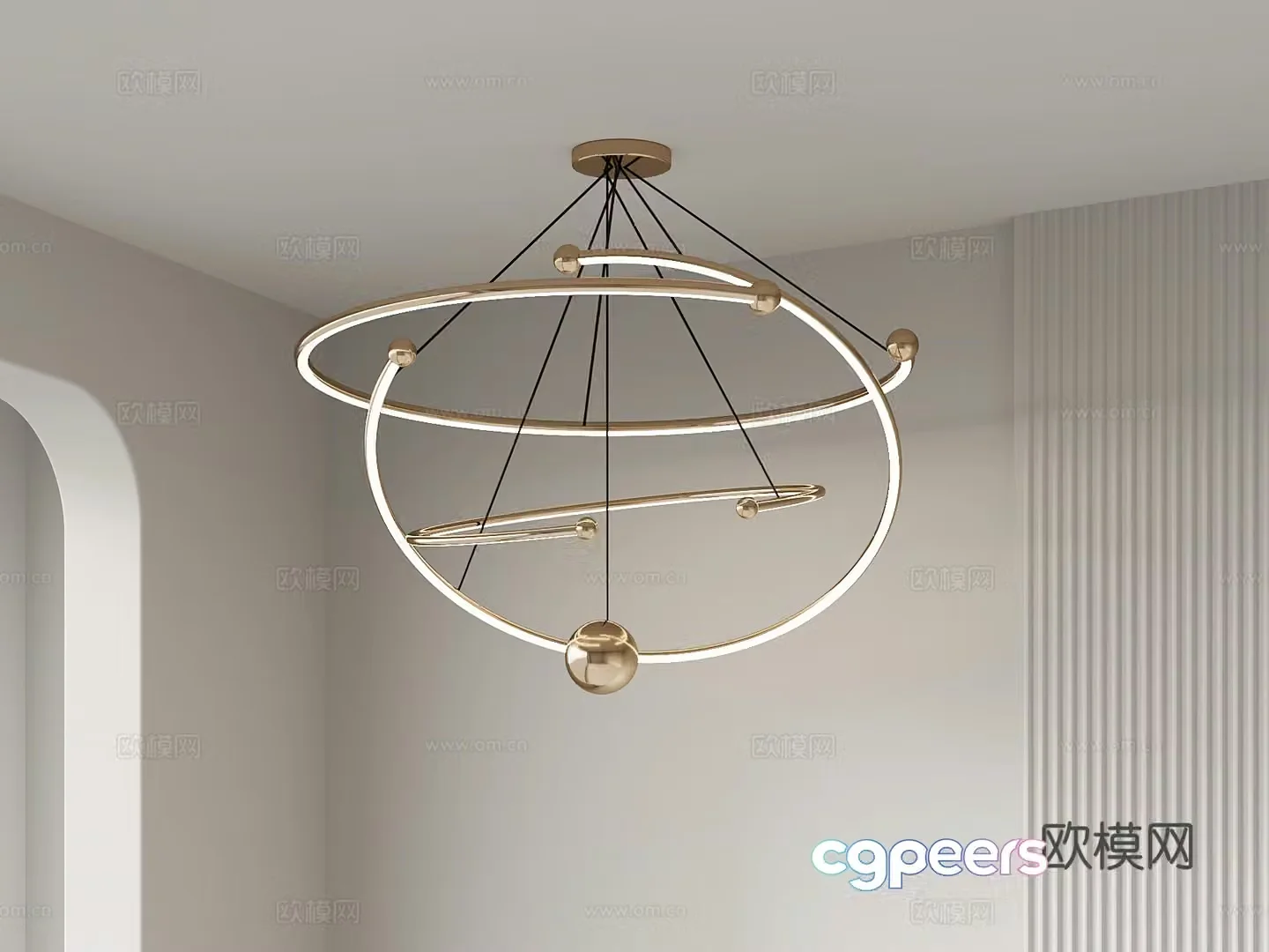Chandelier French Chandelier 3D Model