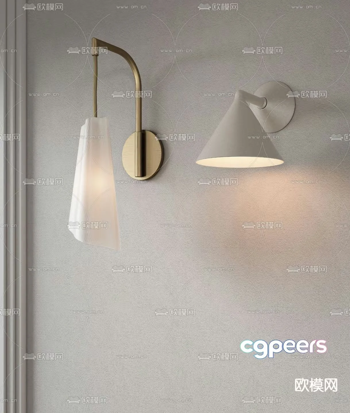 Wabi-sabi wall lamp 3d model