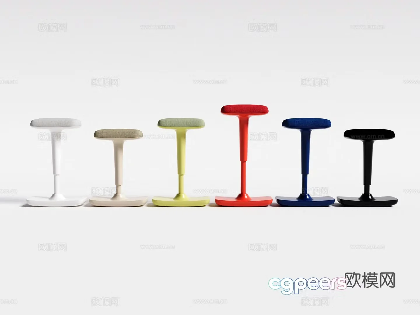 Modern bar chair bar stool front desk bar stool lift rotating bar chair 3D model