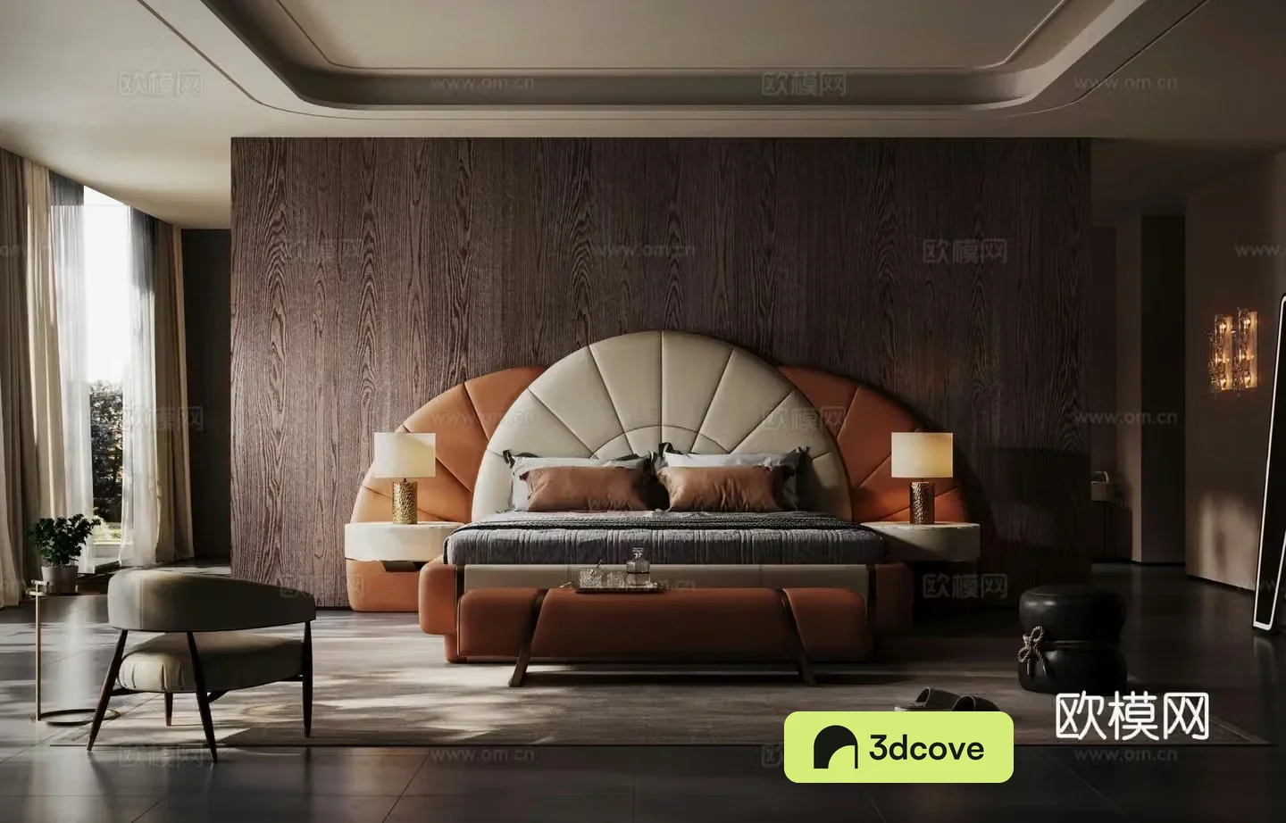 Modern double bed internet celebrity bed soft bed