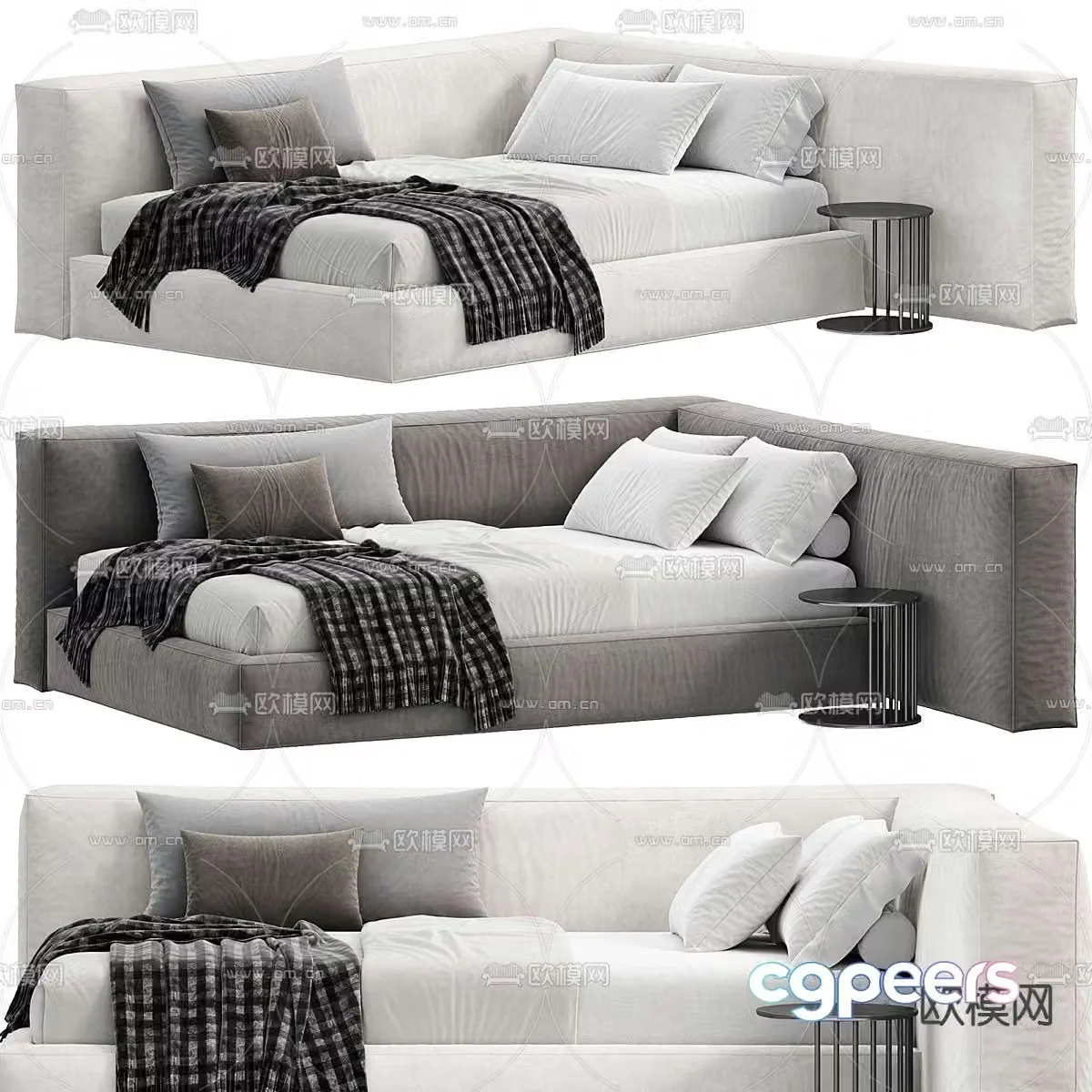 Modern corner sofa 3d model